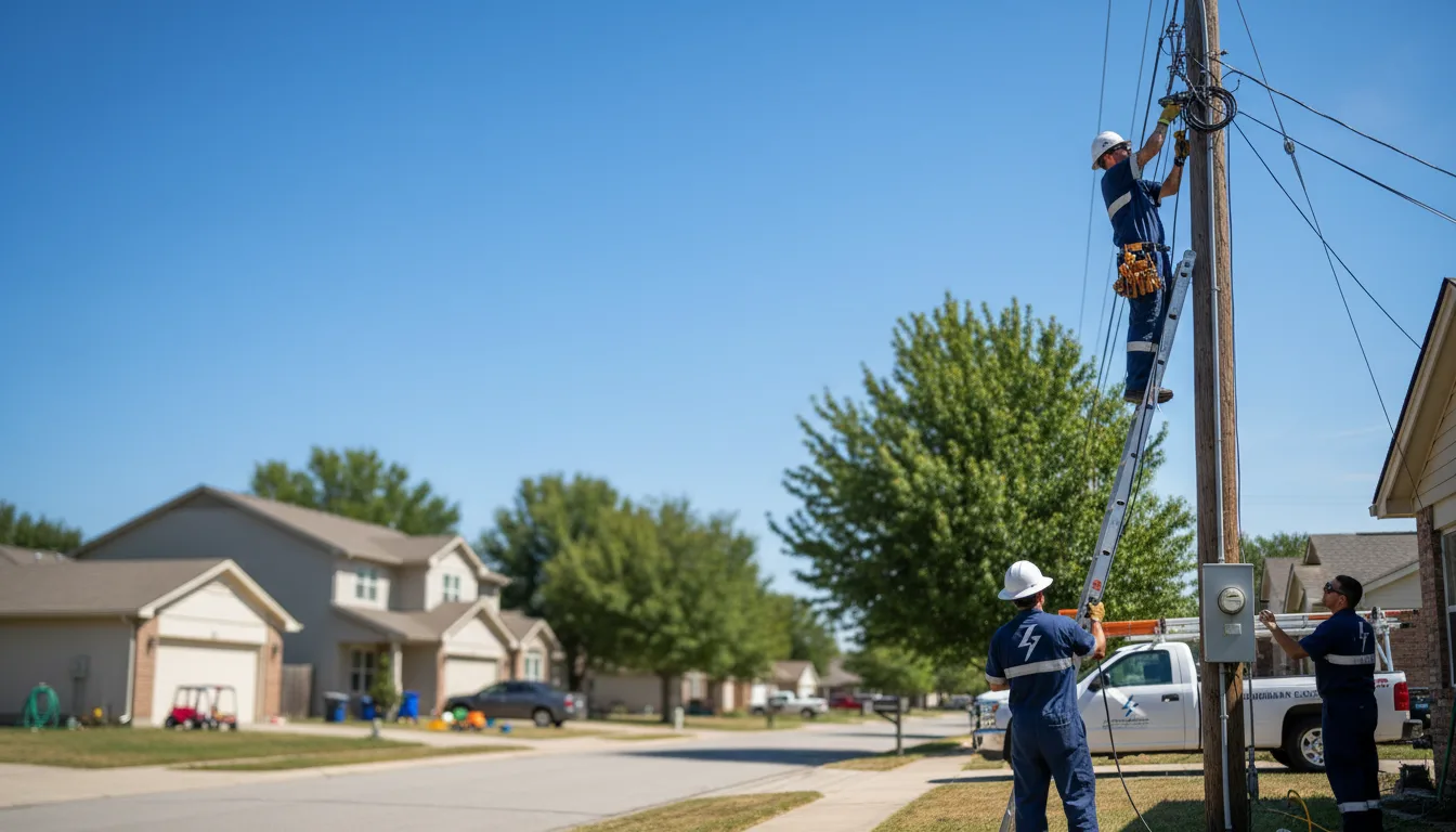 Residential electrician providing installation services in Iron Ridge, WI